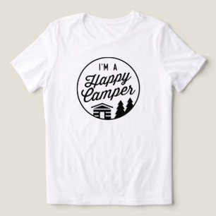 Glückliches Camper-Shirt - Frauen Schnitt Tri-Blend Shirt