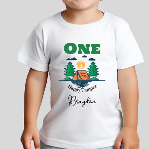 Glückliches Camper-T-Shirt Kindergeburtstagsfeier Baby T-shirt