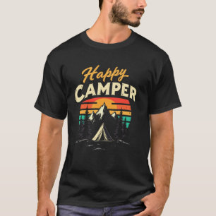 Glückliches Camper-Zelt-Abenteuer-Bergwandern Camp T-Shirt