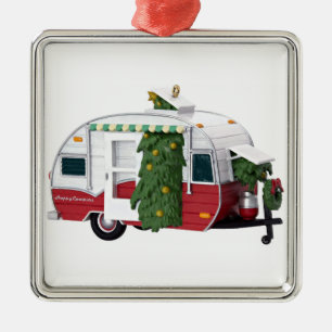 "GLÜCKLICHES CAMPERS** CHRISTMAS-ORNAMENS ORNAMENT AUS METALL