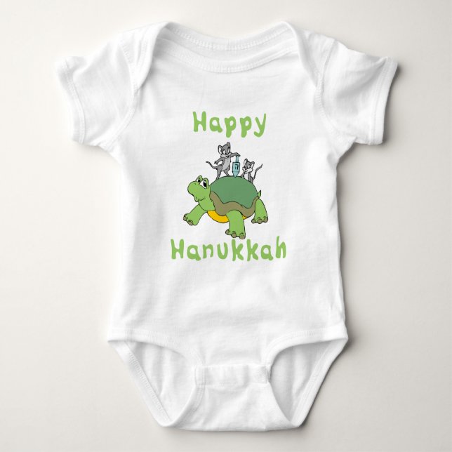 Glückliches Chanukka Baby Strampler (Vorderseite)