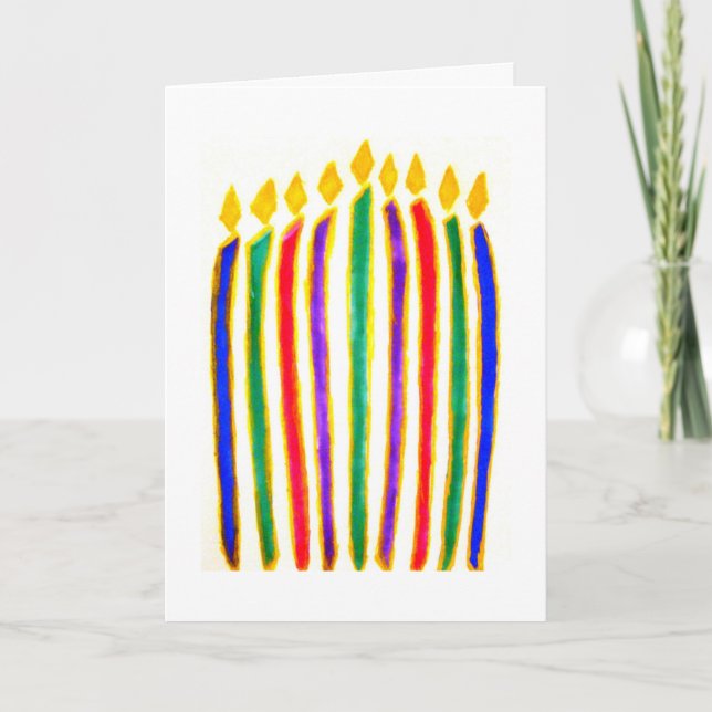 Glückliches Chanukka Feiertagskarte (Vorderseite)