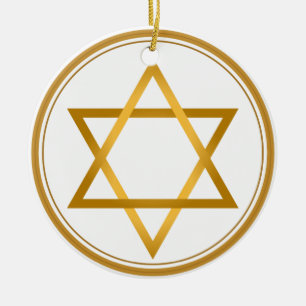 Glückliches Chanukka Keramikornament