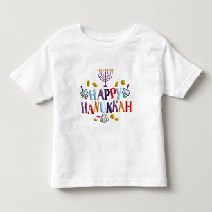Glückliches Chanukka Kleinkind T-shirt