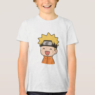 Glückliches Chibi-Ninja-Jugend-Tri-Blend-T-Shirt - Tri-Blend Shirt