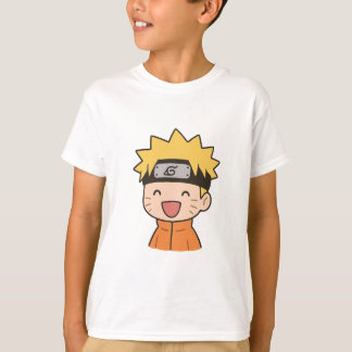 Glückliches Chibi-Ninja-Kinder-T-Shirt - Süßer Ani T-Shirt