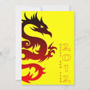 glückliches chinesisches Jahr : Jahr des Drachen Einladung