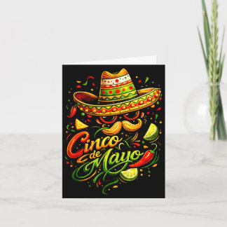 Glückliches cinco de mayo Schnurrbart Gesicht Sonn Karte