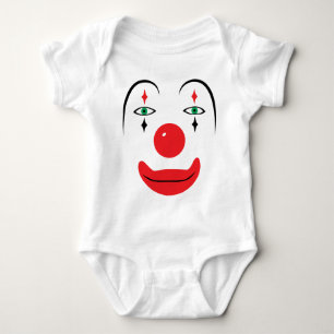 Glückliches Clown-Gesicht Baby Strampler