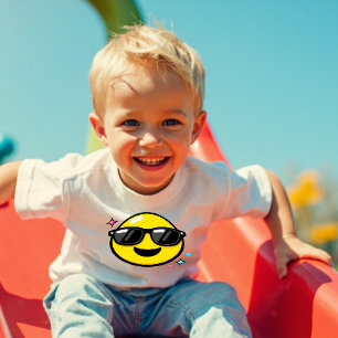 Glückliches Cool Smiley Gesicht Y2K Kinder T-Shirt