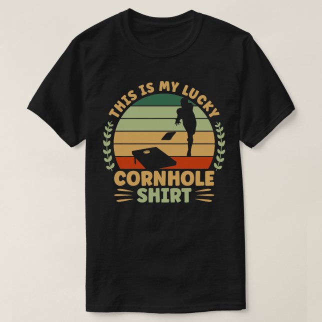 Glückliches Cornhole T-Shirt (Design vorne)