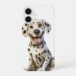 GLÜCKLICHES DALMATINER-WELPENHUND iPhone 16 HÜLLE