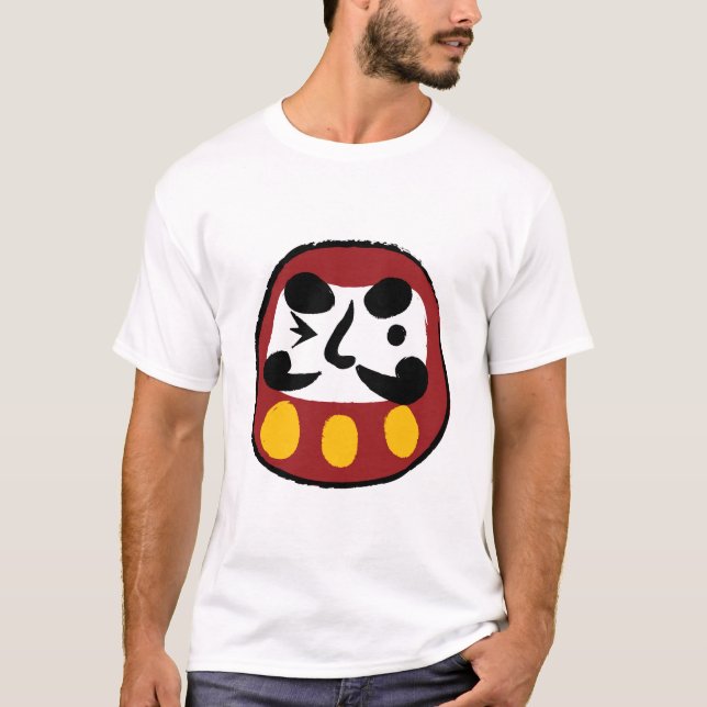 Glückliches Daruma von Japan T-Shirt (Vorderseite)