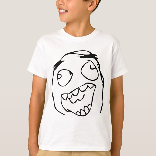 Glückliches derp - meme T-Shirt (Vorderseite)