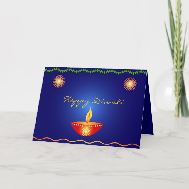Glückliches Diwali - Karte (Vorderseite)