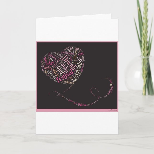 Glückliches Diwali Karte (Vorderseite)