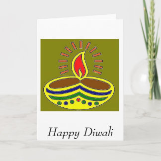 Glückliches Diwali Karte