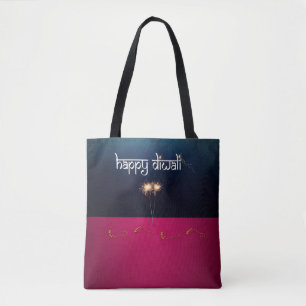 Glückliches Diwali - Tragetasche