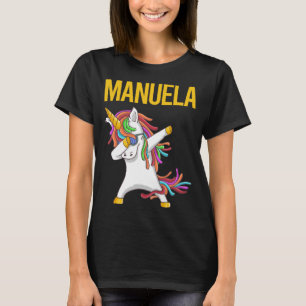 Glückliches Einhorn - Manuela Name T-Shirt