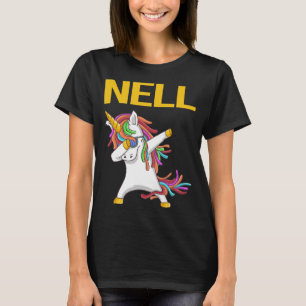 Glückliches Einhorn - Nell Name T-Shirt