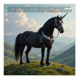 Glückliches Einhorn Poster
