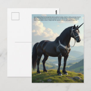 Glückliches Einhorn Postkarte