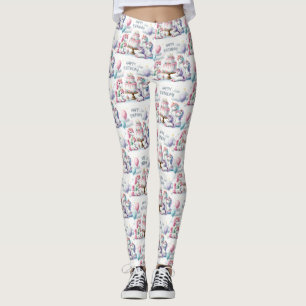 Glückliches Einhorn-Thema Leggings