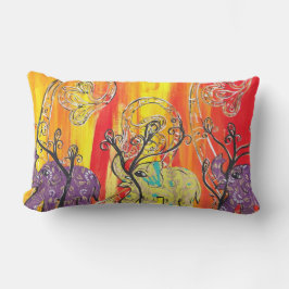 Glückliches Elefant-Parade-Kissen Lendenkissen