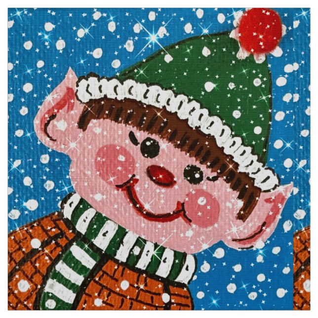 Glückliches Elf-Fabric Stoff (Muster)