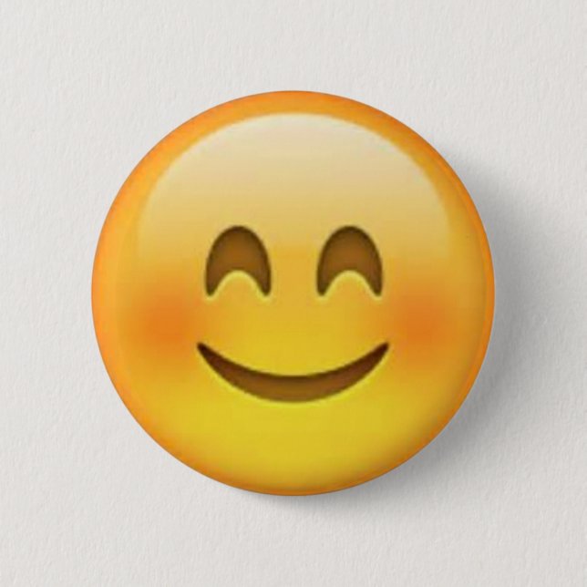 Glückliches Emoji Button (Vorderseite)