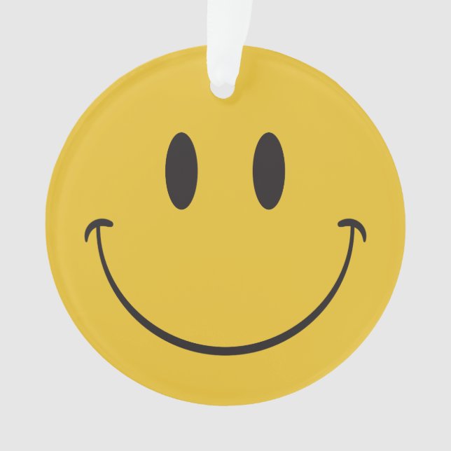 glückliches emoji ornament (Vorderseite)