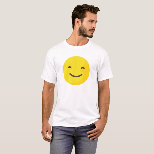 Glückliches Emoji T-Shirt für Männer (Vorne ganz)