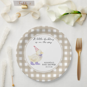 Glückliches Entlein-Baby-Party  Pappteller