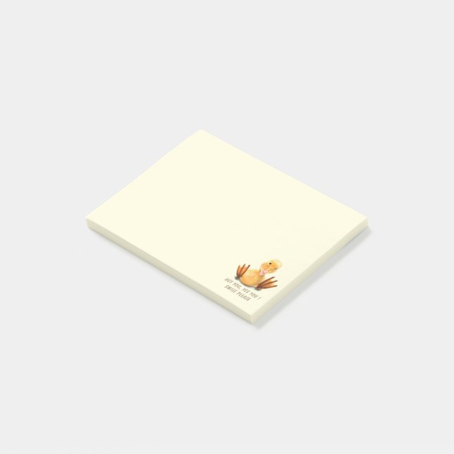 Glückliches Entlein Lustige Post-it® Notizen (angewinkelt)