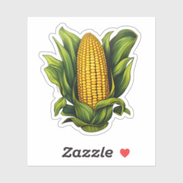 Glückliches Erntedankfest, frisch gelb und grün Ma Aufkleber