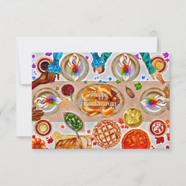 Glückliches Erntedankfest, LGBTQ, Gay Pride (Vorderseite)