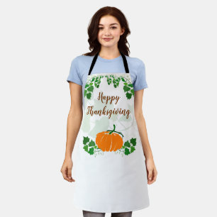 Glückliches Erntedankfest mit Pumpkin Schürze