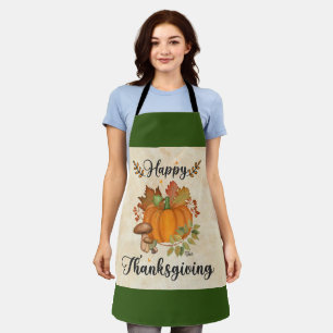 Glückliches Erntedankfest, Pumpkin-Schürze Schürze