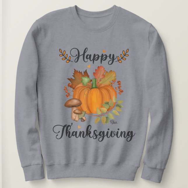 Glückliches Erntedankfest, Pumpkin Women's Sweatsh Sweatshirt (Design vorne)