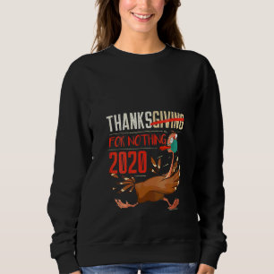 Glückliches Erntedankfest Truthahn Gesichtsmaske Q Sweatshirt