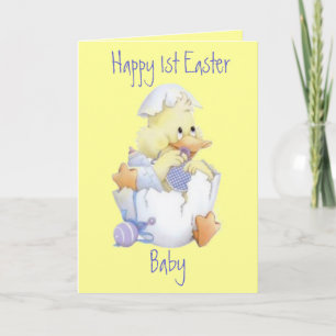 Glückliches erstes Ostern-Baby (kundengerecht) Feiertagskarte