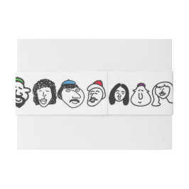 GLÜCKLICHES FACES Bat Mitzvah Envelope Wrap Band
