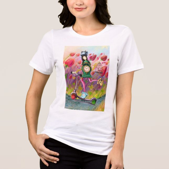 Glückliches Fantasy-T-Shirt Tri-Blend Shirt (Vorderseite)