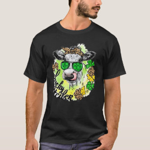 Glückliches Färse Glückliche Kuh Shamrock Tierfarm T-Shirt