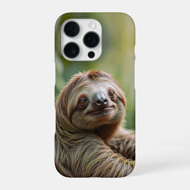 Glückliches Faultier  iPhone Hülle (Rückseite)