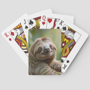 Glückliches Faultier Spielkarten