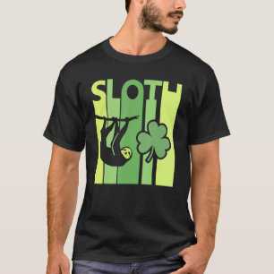 Glückliches Faultier St. Patrick's Day Irisches Vi T-Shirt