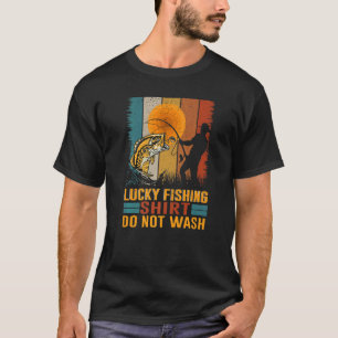 Glückliches Fischen Nicht Waschen Für Fischjäger M T-Shirt
