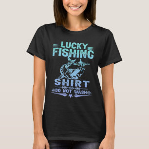 Glückliches Fischen Nicht Waschen Vintage-Angeln T-Shirt