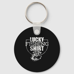 Glückliches Fischen Shirt kein Wash Funny Zitat fü Schlüsselanhänger
